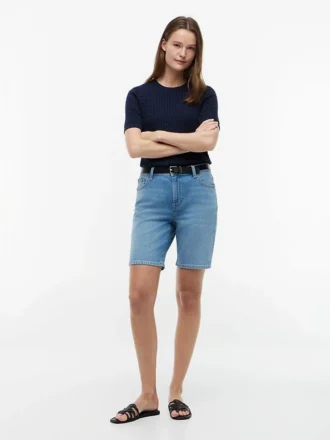Denim-Bermudashorts (9″)