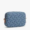 Denim-Umhängetasche mit durchgehendem Flaggenprint Denim-Umhängetasche mit durchgehendem Flaggenprint