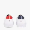 Einfarbiger Ledersneaker Einfarbiger Ledersneaker