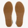 Espadrille mit gedrehten Lederriemen und Plateausohle Espadrille mit gedrehten Lederriemen und Plateausohle