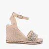 Espadrille-Sandale mit Keilabsatz aus Raffia