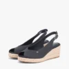 Espadrille-Sandale mit Keilabsatz und Fersenriemen Espadrille-Sandale mit Keilabsatz und Fersenriemen
