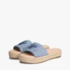 Espadrille-Sandale mit Schriftzug-Monogramm