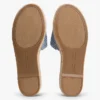 Espadrille-Sandale mit Schriftzug-Monogramm