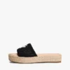 Espadrille-Sandale mit Schriftzug-Monogramm