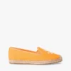 Espadrilles aus Canvas mit Schriftzug-Monogramm