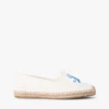 Espadrilles aus Canvas mit Schriftzug-Monogramm