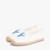 Espadrilles aus Canvas mit Schriftzug-Monogramm