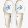 Espadrilles aus Canvas mit Schriftzug-Monogramm