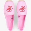 Espadrilles aus Canvas mit Schriftzug-Monogramm