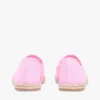 Espadrilles aus Canvas mit Schriftzug-Monogramm