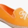 Espadrilles aus Canvas mit Schriftzug-Monogramm