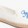 Espadrilles aus Canvas mit Schriftzug-Monogramm