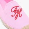 Espadrilles aus Canvas mit Schriftzug-Monogramm