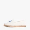Espadrilles aus Canvas mit Schriftzug-Monogramm