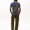 Extra Slim Stripe Stretch-Baumwoll-T-Shirt