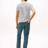 Extra Slim Stripe Stretch-Baumwoll-T-Shirt