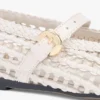 Flache Mary Jane aus gewebtem Ledermix Flache Mary Jane aus gewebtem Ledermix