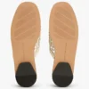 Flache Pantolette mit offenem Gewebe Flache Pantolette mit offenem Gewebe