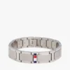 Flachglied-Armband mit Streifenakzent Flachglied-Armband mit Streifenakzent