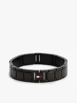 Flachglied-Armband mit Streifenakzent