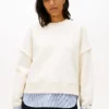 Fleece-Sweatshirt im Lagen-Look