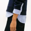 Fleece-Sweatshirt im Lagen-Look Fleece-Sweatshirt im Lagen-Look