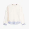 Fleece-Sweatshirt im Lagen-Look