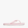 Flip-Flops mit Monogramm-Metallbeschlägen