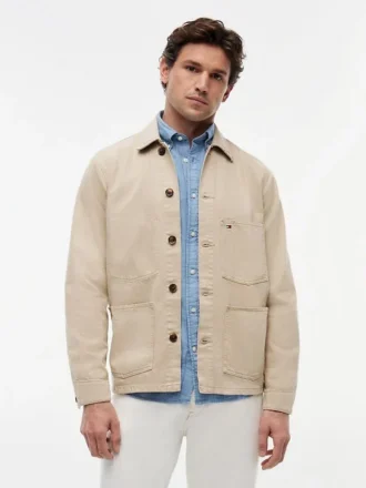 Garment-Dyed Denim Chore Jacket