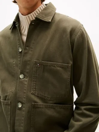Garment-Dyed Denim Chore Jacket