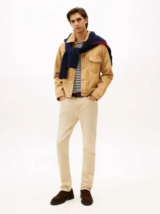 Garment-Dyed Slim Jeans