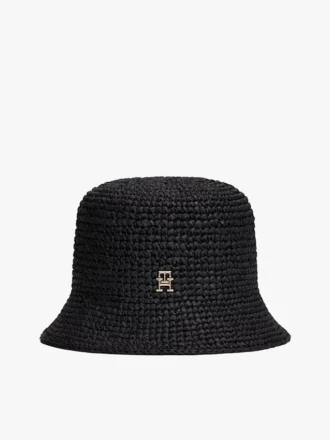 Gehäkelter Raffia-Bucket-Hut