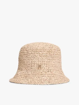Gehäkelter Raffia-Bucket-Hut