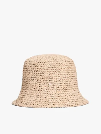 Gehäkelter Raffia-Bucket-Hut