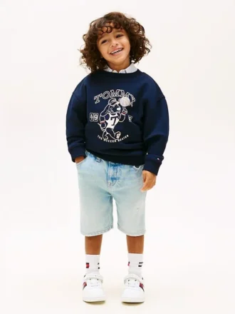 Gerade geschnittene Jeansshorts für Kinder