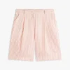 Gestreifte Bermudashorts aus Voile Gestreifte Bermudashorts aus Voile