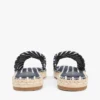Gestreifte Espadrille-Sandale aus Canvas Gestreifte Espadrille-Sandale aus Canvas