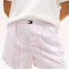 Gestreifte Popeline-Shorts Gestreifte Popeline-Shorts