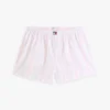 Gestreifte Popeline-Shorts Gestreifte Popeline-Shorts