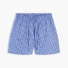 Gestreifte Popeline-Shorts Gestreifte Popeline-Shorts
