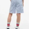 Gestreifte Seersucker-Shorts für Kinder