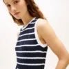 Gestreifte Strickweste Gestreifte Strickweste