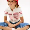 Gestreifter, gerippter Cardigan für Kinder Gestreifter, gerippter Cardigan für Kinder