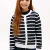 Gestreifter Strickcardigan für Kinder