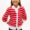 Gestreifter Strickcardigan für Kinder
