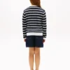 Gestreifter Strickcardigan für Kinder