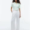 Gestreifter Zopfmuster-Pullover Gestreifter Zopfmuster-Pullover