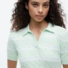 Gestreifter Zopfmuster-Pullover Gestreifter Zopfmuster-Pullover