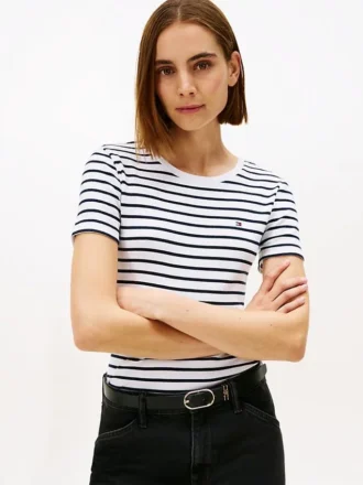 Gestreiftes Favorite T-Shirt mit Rundhalsausschnitt